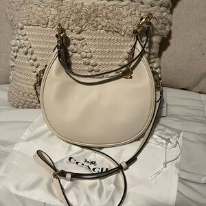 Coach Chalk Jonie Shoulder Bag with Gold Hardware
